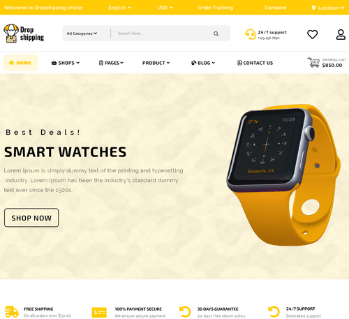 Dropshipping Store WordPress Theme